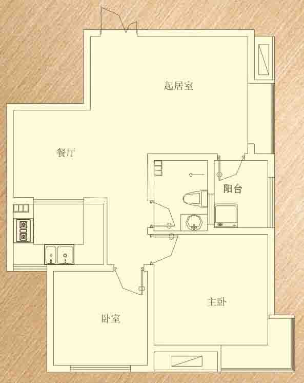 東戶(hù)3-C3 2室2廳86.82㎡