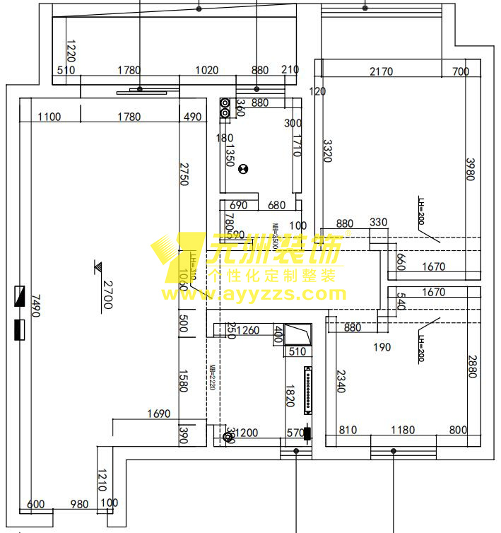 1單元402室·130平米